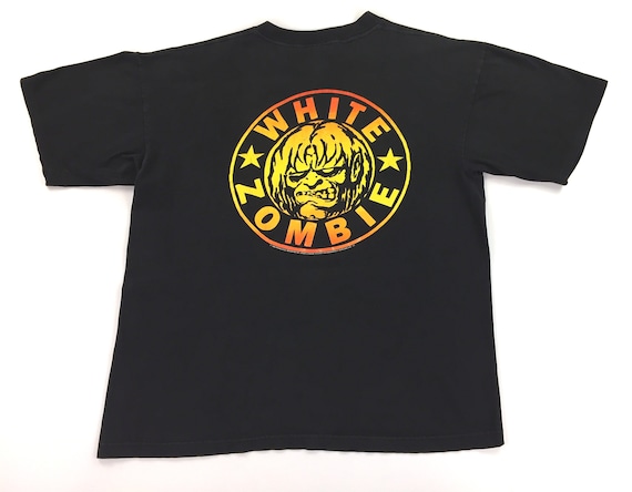 初期 TAR ホラーロゴ Tシャツ Vintage 90s WHITE ZOMBIE Astro Creep 1995 Tour Concert Shirt