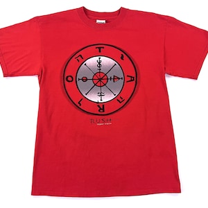 Vintage 00s RUSH Vapor Trails 2002 tour concert t shirt - w tour cities on back