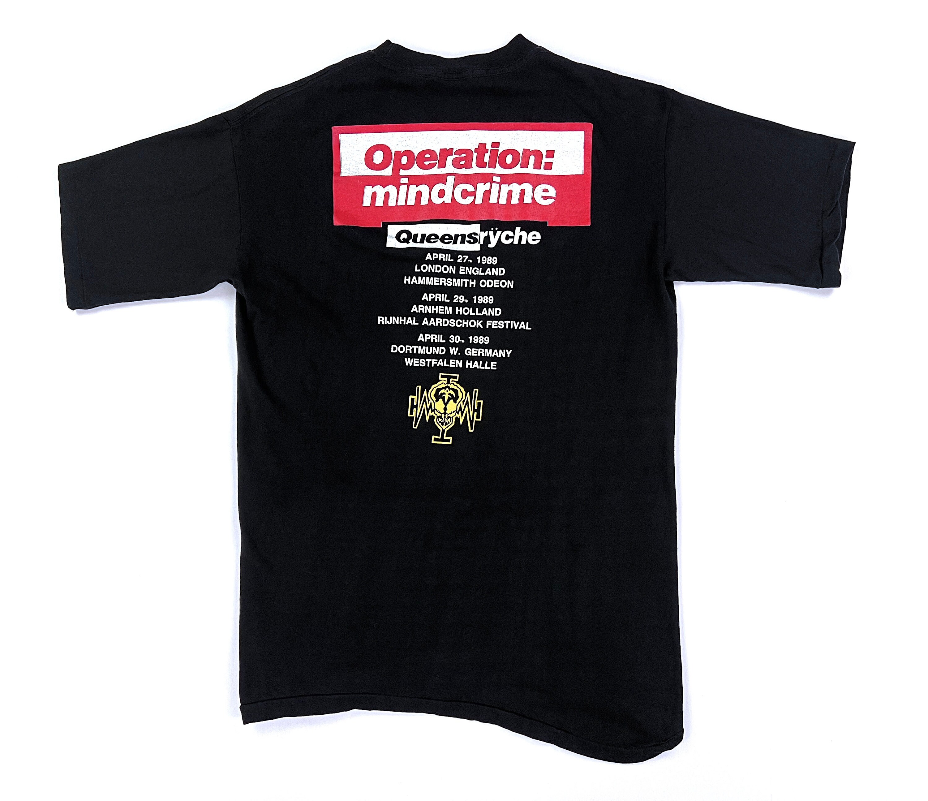 Vintage 90s QUEENSRYCHE Operation Mindcrime Dr. X 1989 Tour