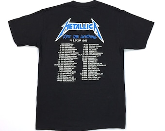 VINTAGE METALLICA RIDE THE LIGHTNING 1985 US TOUR T-SHIRT *