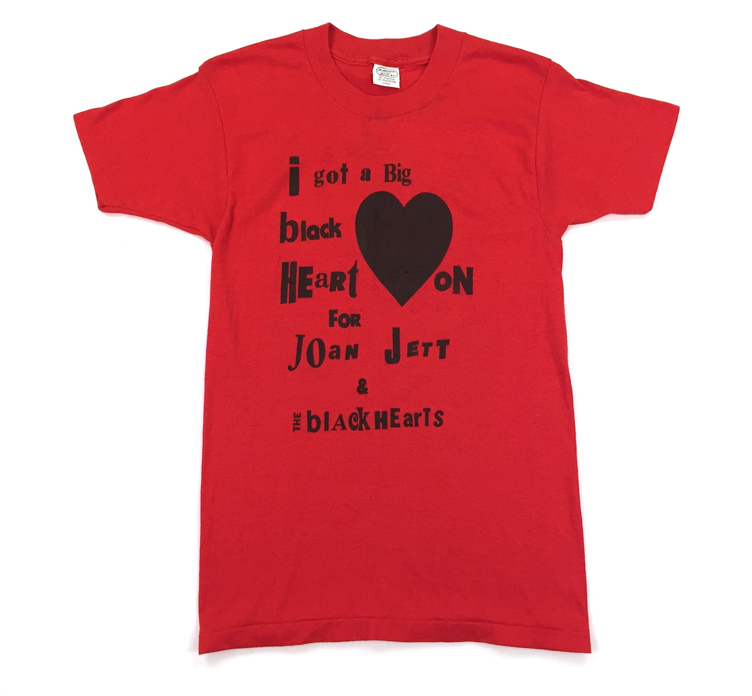 じみページ　ジョーン•ジェット1982USツアーTシャツ Vintage 80s JOAN JETT & the Black Hearts - Heart on 1980s Tour