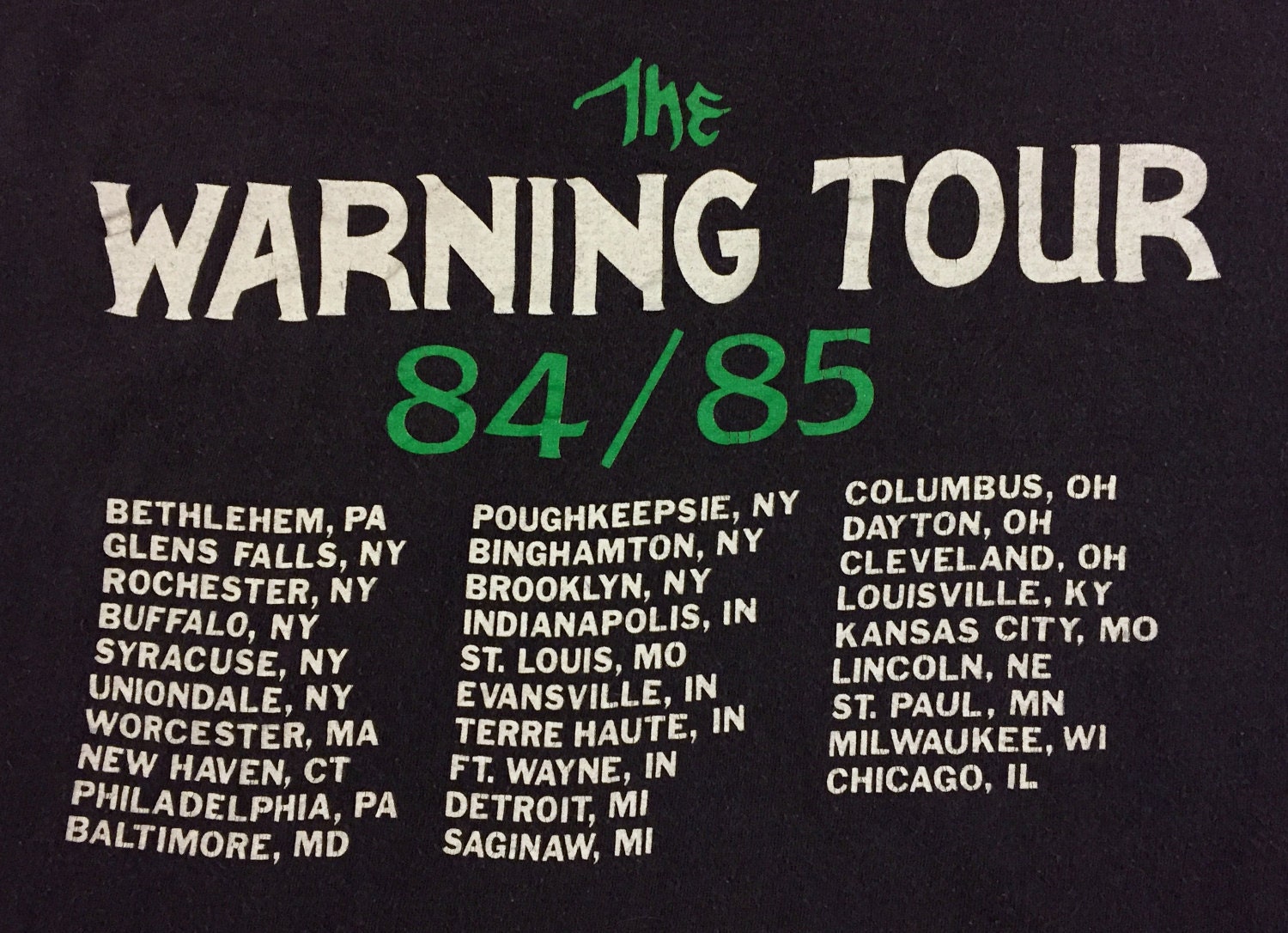 Vintage 80s QUEENSRYCHE the Warning 1984 Concert Shirt - Etsy