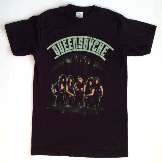 Vintage 80s QUEENSRYCHE Warning Concert 1985 Tour T Shirt - Etsy