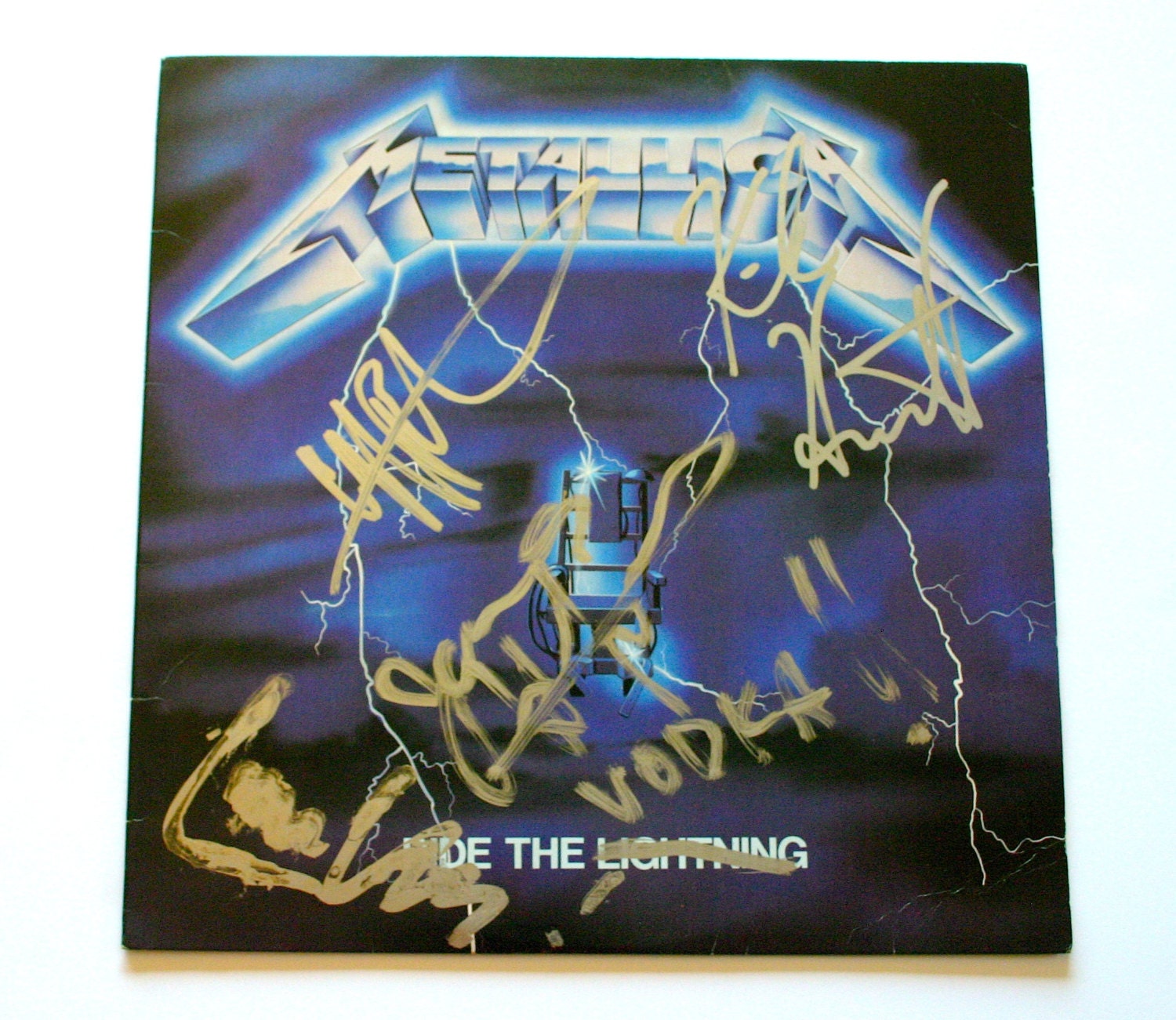 Metallica Ride the Lightning Vertigo 12'' Lp Vinyl - Vintage Cover