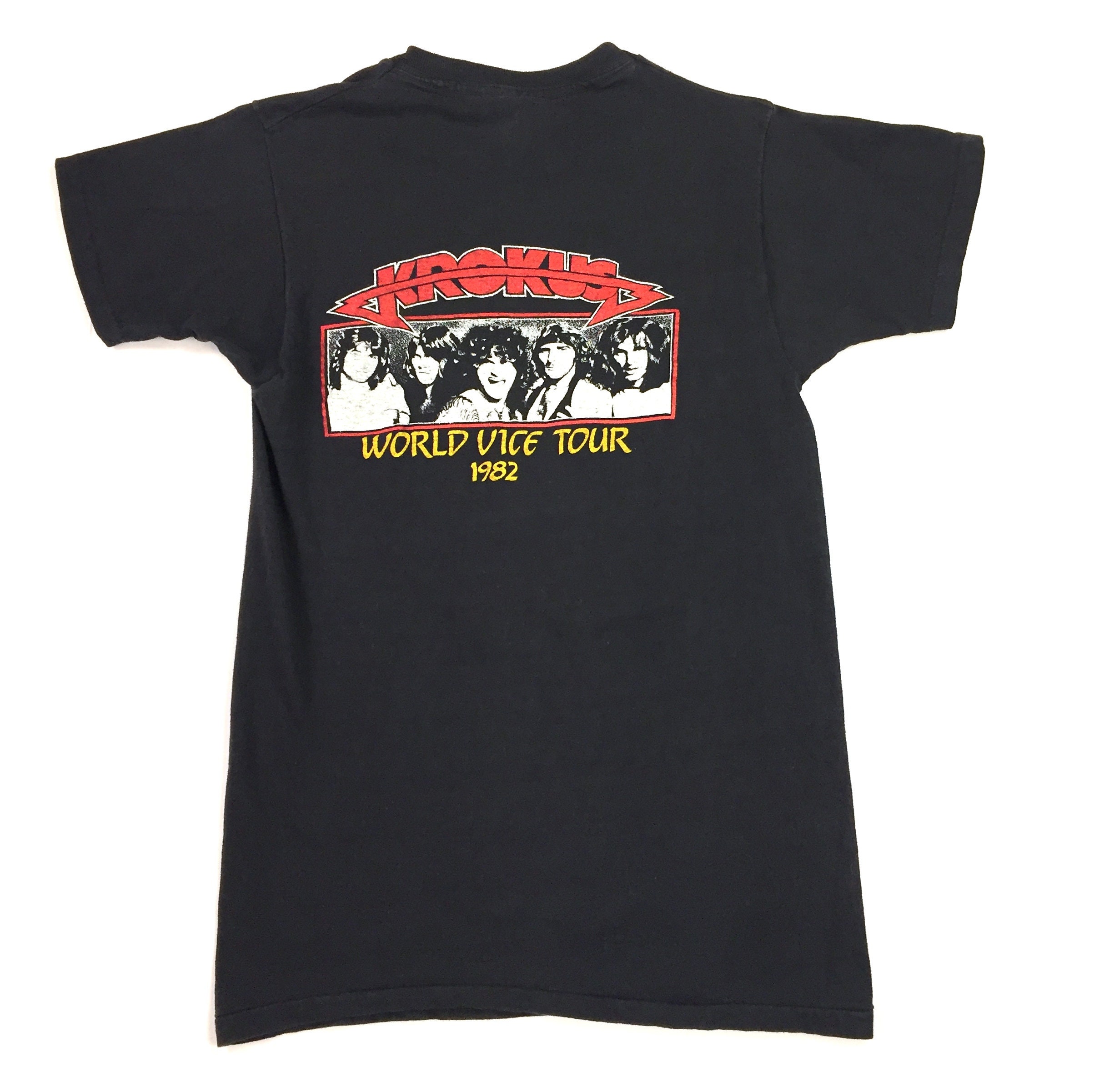Vintage 80s KROKUS One Vice at A Time 1982 Tour Concert T