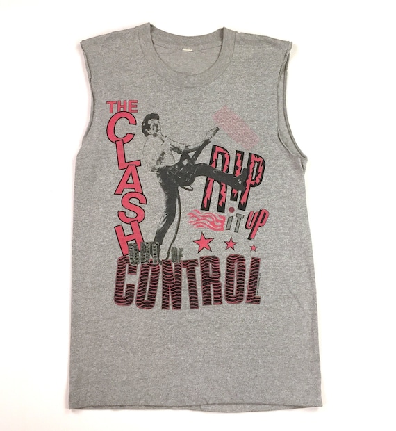 Vintage 80s THE CLASH Out Of Control 1984 tour con