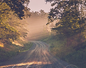 Early morning on a dirt road (available on E-Surface Paper or Solid Faced Wrapped Canvas)