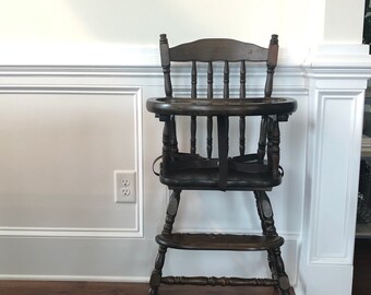 vintage wooden high chair for sale