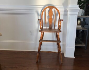 vintage wooden high chair for sale