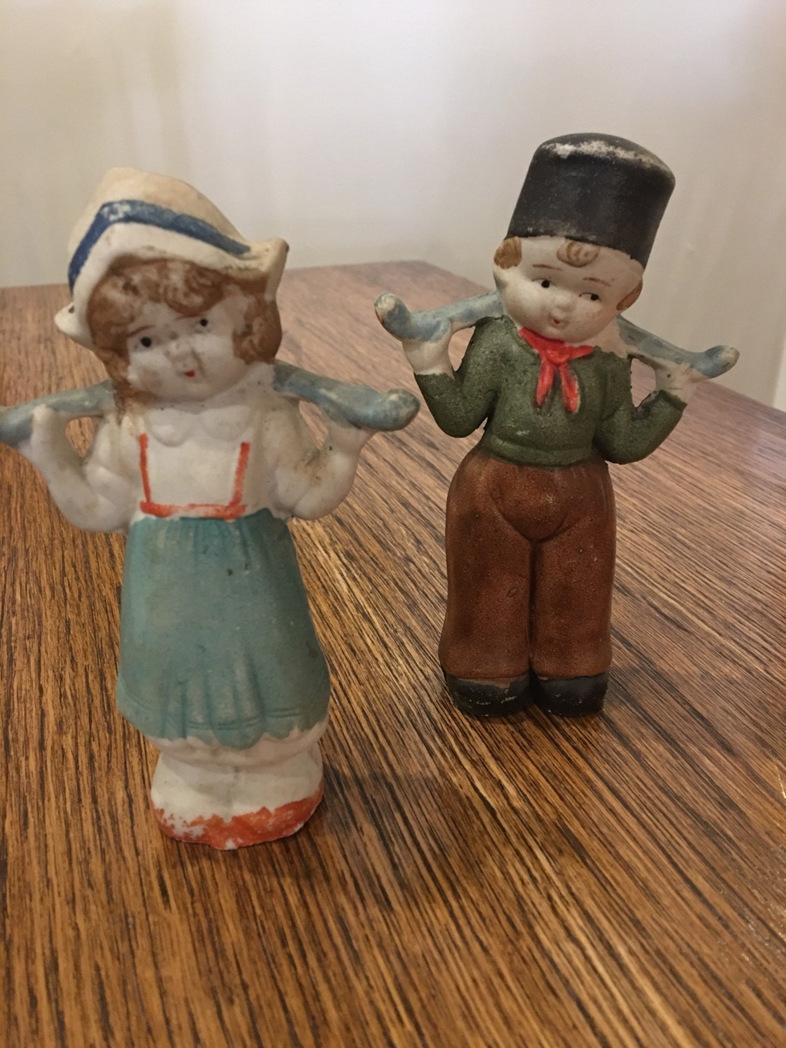Vintage Dutch Boy and Girl Ceramic Figurines Japan Etsy