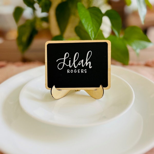 Chalkboard Place Cards | Mini-Chalkboard Signs | Custom Name Plates