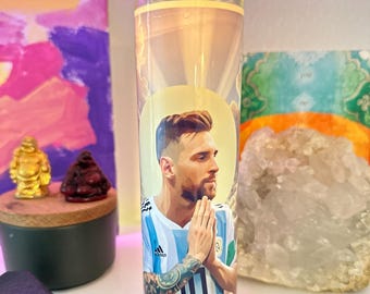 Messi Prayer Candle
