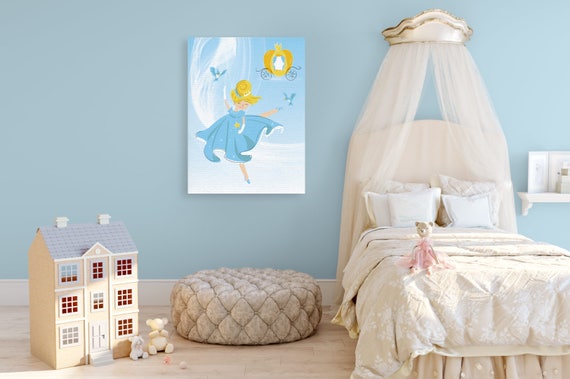 Cinderella Kids Printable Kids Room Decor Girls Room Etsy