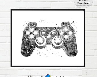 Ps4 Controller Art Etsy