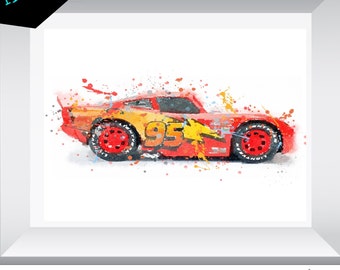 Disney Cars Art Etsy