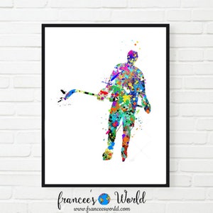 Hockey Gifts, Ice Hockey Printable, boy Ice Hockey Art,ice hockey decor, Watercolor Hockey,ice hockey party, hockey stick, ice hockey image 1