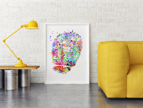 指紋水彩画、指紋、印刷可能、指紋アート、指紋寮の装飾、フィンガー  
