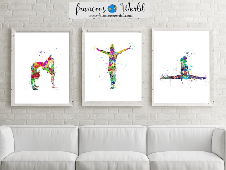 Gymnastics Gift,Gymnast teen gift 12 Prints Gymnastics Wall Art, Gymnastic Printable, Gymnastics,Sport Print, Gymnast-girl room decor image 4