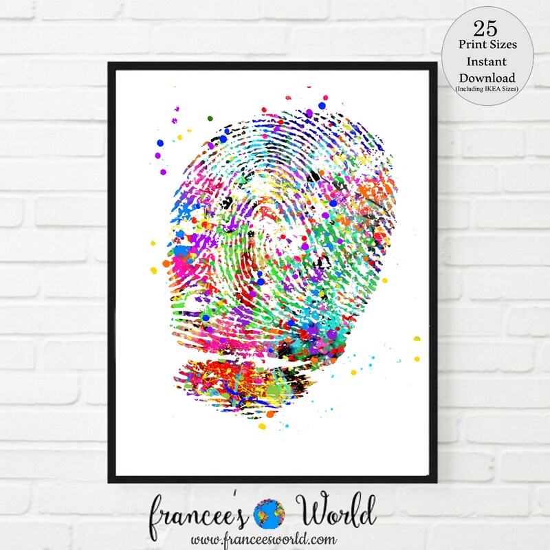 Fingerprint Art - Etsy