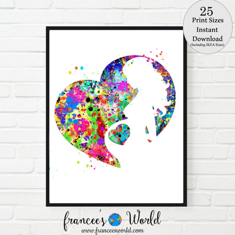 Pregnant Art Watercolor Printable Pregnancy Gift Gynecology image 0