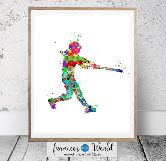 Softball PRINTABLE Watercolor,Softball Artwork, Woman Softball picture about Printable Softball titled Softball PRINTABLE Watercolor,Softball Artwork, Female Softball