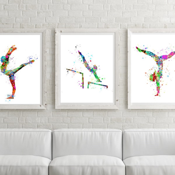 Cadeau de gymnastique, affiche de gymnaste, cadeau adolescent, art mural de gymnastique, gymnastique imprimable, fête de gymnastique, impression de sport, décor de gymnaste, gymnastique