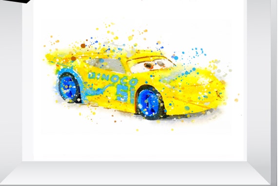 Dinoco Curz Art, Cars, Cruz Cars art, Cars Poster, Disney Inspired wall art, Cars Cruz PRINTABLE, Decor, Boy's Room Art, Disney Cars Posters Il_570xn