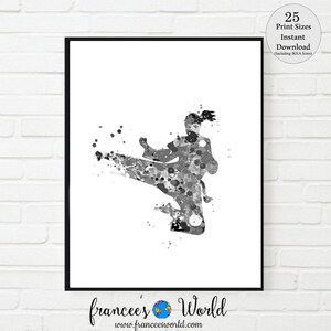 Karate girl, Black and White, Karate Gift, Karate PRINTABLE, Taekwondo girl print, Karate Art, karate Dorm decor, karate girls, karate kick