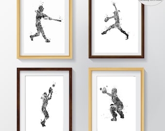 Softball print, girl softball art, gift for softball player, softball pitcher, softball catcher ,digital printwall art