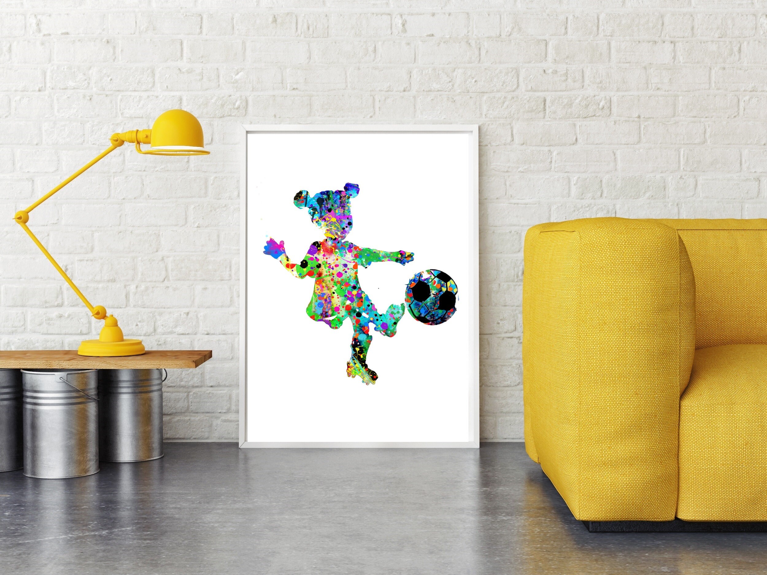 Soccer Print Gift Soccer Girl Printable Soccer Wall Art | Etsy
