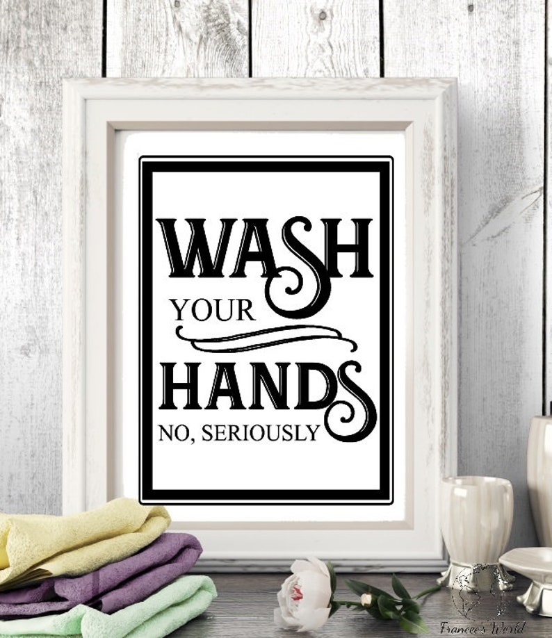 Funny Bathroom Art Prints: Vintage Restroom Decor Set (Digital Download) image 4