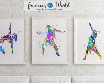 hip hop dancer Print set of 3 hip hop dancer PRINTABLE hip hop art hip hop wall art dancer picture hip hop dancer poster hip hop watercolor