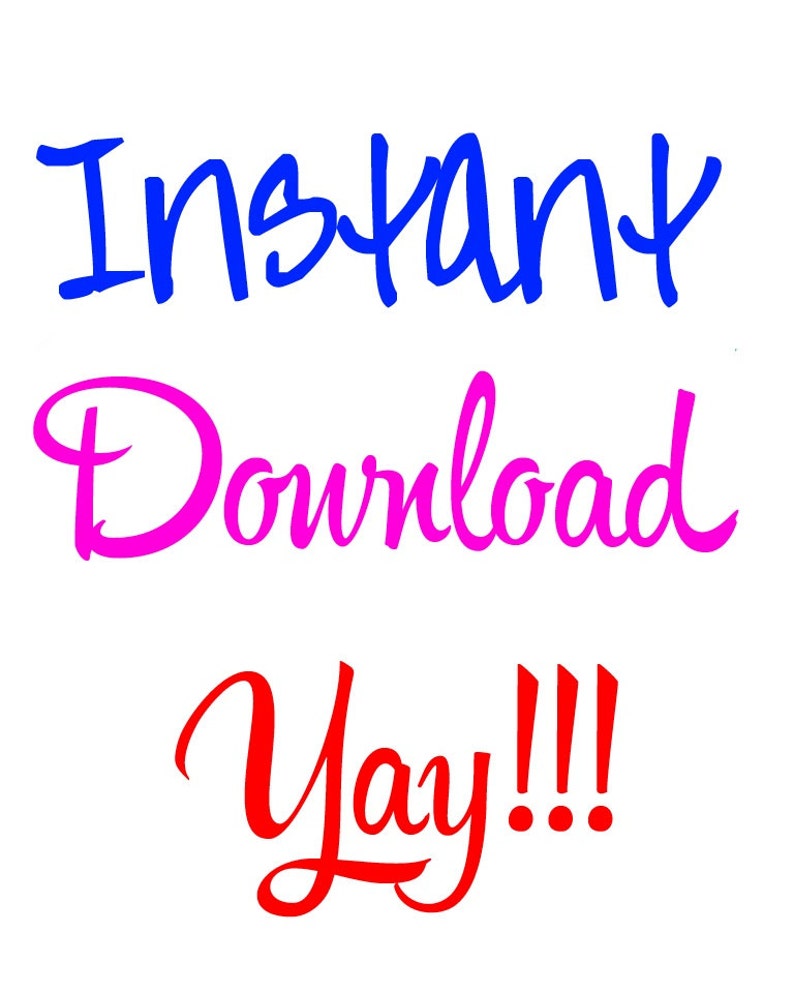 K&ouml;nnte beinhalten: Blauer, rosa und roter Text auf wei&szlig;em Hintergrund mit der Aufschrift "Sofort-Download Juhu!!!"