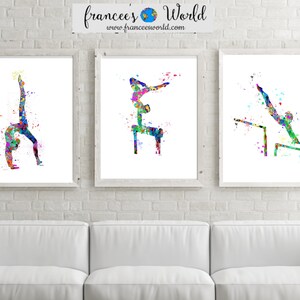 Gymnastics Gift,Gymnast teen gift 12 Prints Gymnastics Wall Art, Gymnastic Printable, Gymnastics,Sport Print, Gymnast-girl room decor image 3