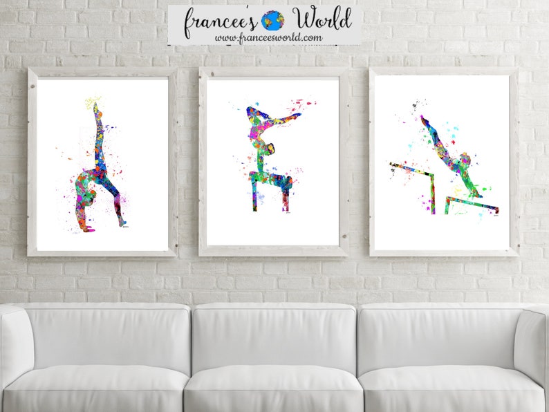 Gymnastics Gift,Gymnast teen gift 12 Prints Gymnastics Wall Art, Gymnastic Printable, Gymnastics,Sport Print, Gymnast-girl room decor image 3