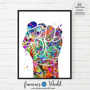 Black Lives Matter print, Black lives matter art, Black fist, BLM, PRINTABLE, Black lives matter t-shirt transfer, BLM jpeg, Watercolor