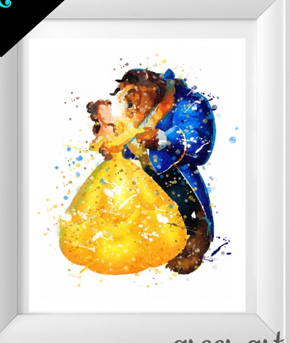 Beauty And The Beast Print Disney Princess Art Printable Beauty And Beast Beauty Beast Print The Beast Poster Beast Wall Art Belle By Francee S World Catch My Party
