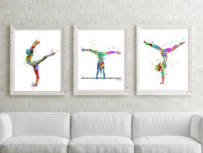 Gymnastics Gift,Gymnast teen gift 12 Prints Gymnastics Wall Art, Gymnastic Printable, Gymnastics,Sport Print, Gymnast-girl room decor image 5