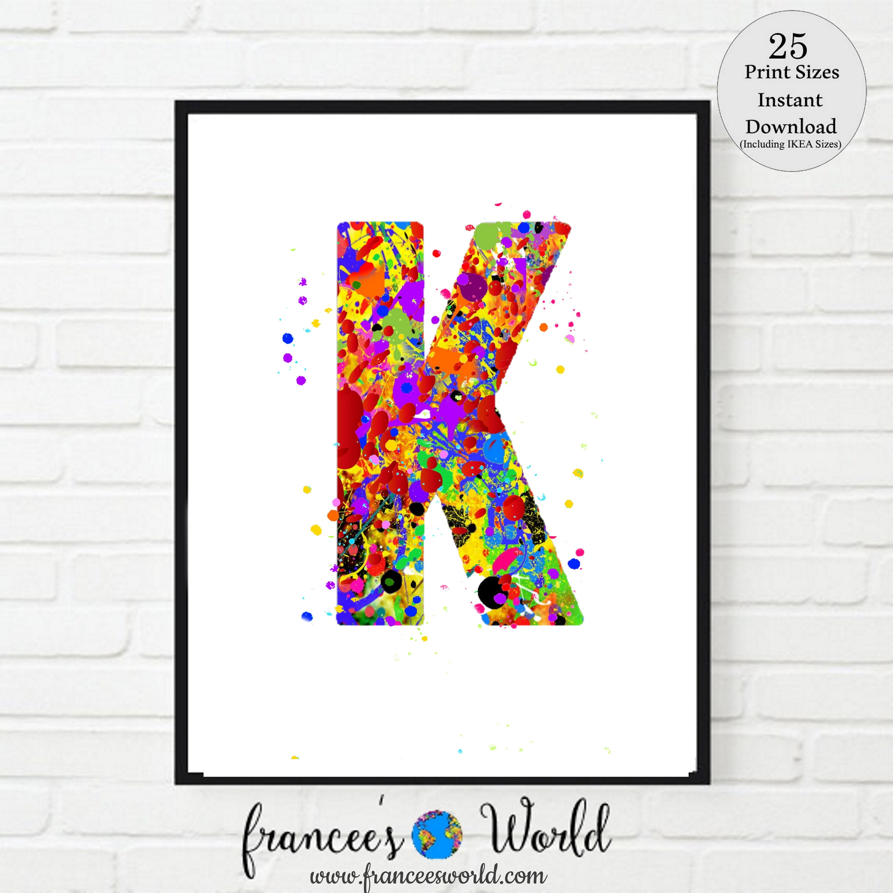 decorative letter k