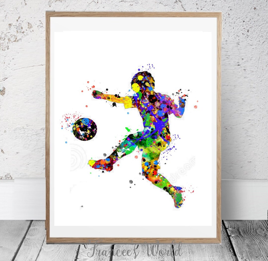Soccer Gift, Soccer Print, Boy Soccer Poster, Boy Soccer Soccer Art, Boy Soccer Party, Boy ...