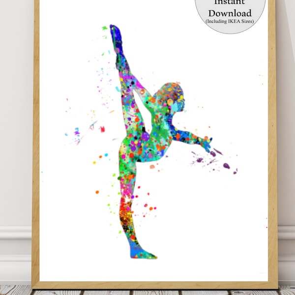 Gymnastics Poster,Gymnastic Print,Gymnastics Art, Gymnastic Printable, Gymnastic Printable Art, Gymnastic Sport Print, Gymnast Decorwall art