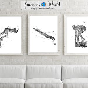 Swimmer Gift, Male Swimming Poster,black and white, Swimming Set, Swimming Printable, teen room, Swimmer Decor, Boys room art , Swim art,