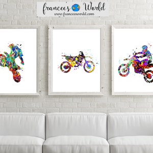 Motorbike Art, Motocross Printable, Motorcycle Watercolor,sport Bike ...