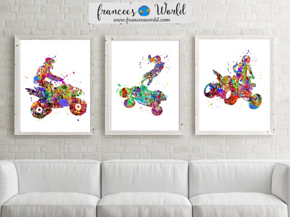 ATV Quad Print, Off Road vehicle, PRINTABLE, Atv Poster, Boy Atv Quad, Set of 3, ATV Decor, Quad poster, Off Road racing, Atv race, Quad Art Il_570xn