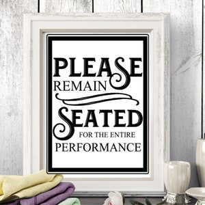 Funny Bathroom Art Prints: Vintage Restroom Decor Set (Digital Download) image 5