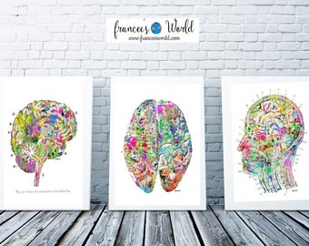 Doctor's Gift-Brain Print Art, Brain Printable, Vintage Anatomy Gift-Print,Anatomy Print,Medical Art,Digital Brain Surgeon Gift ,Doctor Gift