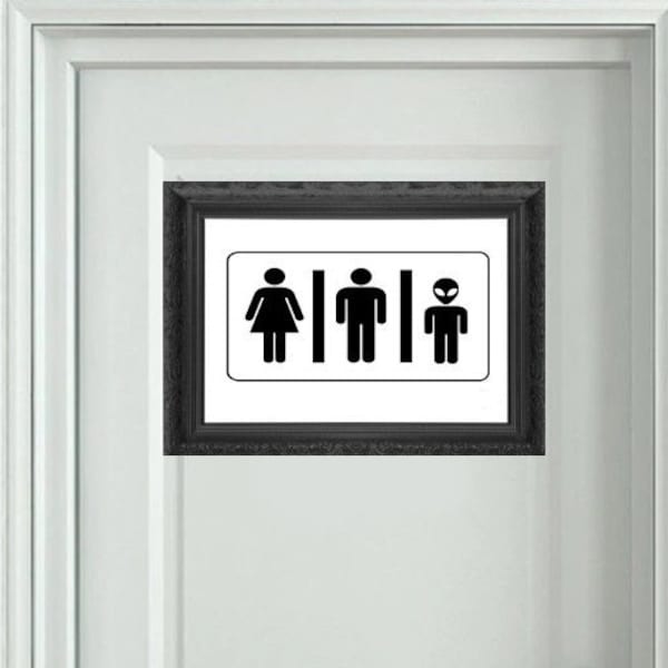 Bathroom Door Signs - Etsy