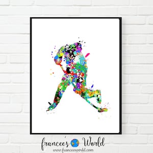 Ice Hockey PRINTABLE, Ice Hockey Watercolor, boy Ice Hockey Art,ice hockey decor, Hockey Picture,ice hockey party, hockey stick, ice hockey
