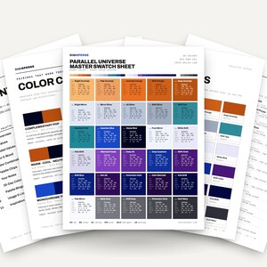 Parallel Universe Color Palette | 30 Procreate Swatches, ASE Guide (Digital Download)