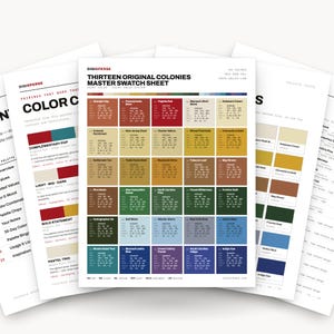 Procreate Color Palette | 30 Colonial Heritage Hues | Swatches ASE Hex